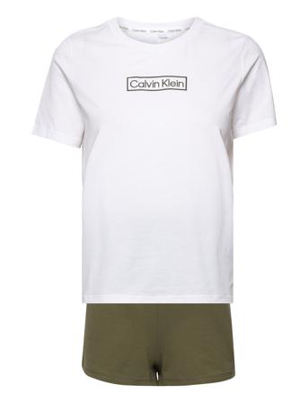 Short Set Pyjamas Hvit Calvin Klein