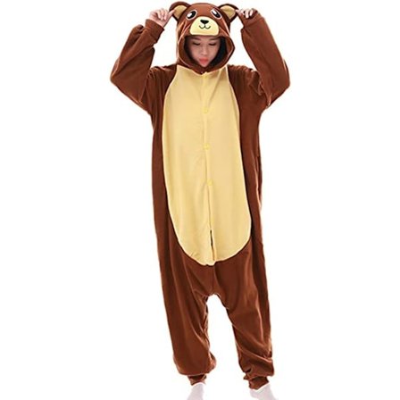 Bjørne Onesie Kostumer Pyjamas Kvinder Mænd Dyr Cosplay Én Del Halloween Jul Hjemmetøj