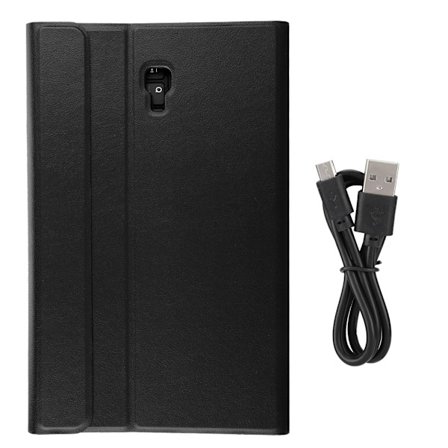 BT tangentbord skyddande fodral med smart sleep tangentbord för Samsung Galaxy Tab A2 10.5 svart