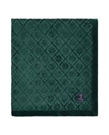 Lexington Jacquard överkast i viskos/bomull, grön