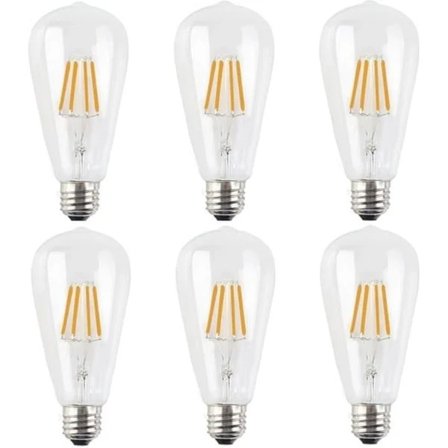 6X E27 LED-pære 4W dimbar vintage Edison[co]