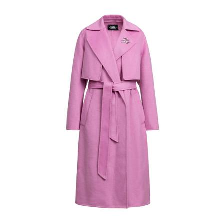 Karl Lagerfeld, Coat Różowy, Kobieta, Rozmiar: 2XS