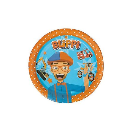 (Specialerbjudanden) Pussel Blippi Tema Födelsedagsfest Sortiment Engelsklärare Festtillbehör Leksaker Barn Dekorationer Servis