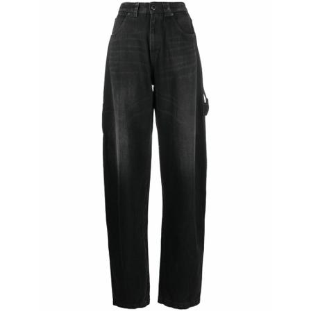 Darkpark, Wide Trousers Zwart, Dames, Maat:W25