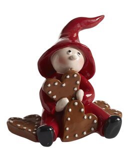 Dekoration Lille-Nisse Peberkage Rød