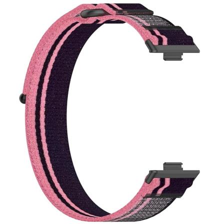 Loop-nailonhihna Huawei Watch Fit 3:lle Pink Purple