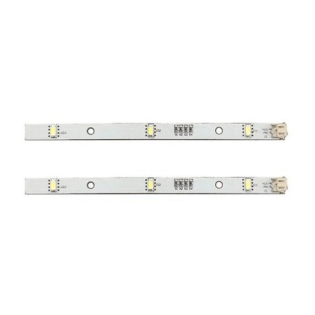 2x LED-lysstripe for Rongsheng Hisense Logic Kjøleskap Fryser MDDZ-162A 1629348
