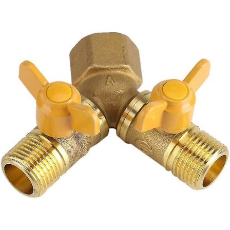 2-vejs Hanekobling Adapter Slangedeler Til At Dele 1/2 tommer Messinghaner Havevanding Adgang