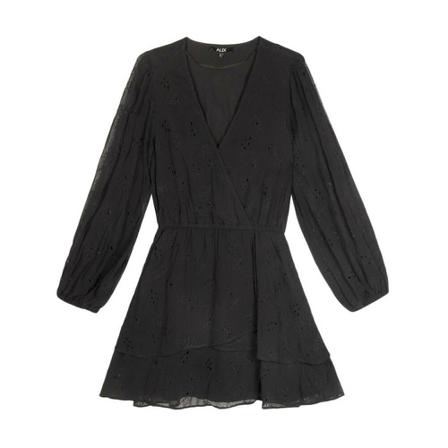 Alix The Label Broderie Dress , Zwart , Dames , Maat: S Feestjurken