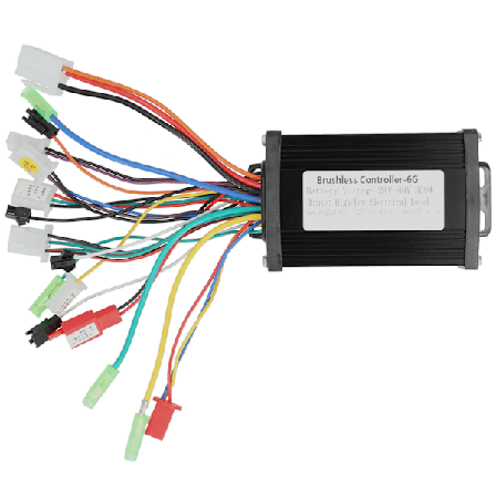 350W 6-rørs Sinusformet Lydløs Elektrisk Cykel Fuld Intelligent Børsteløs Motorcontroller 24V-48V