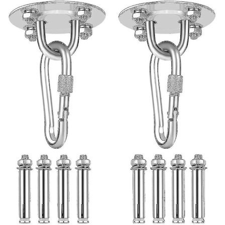 Loftkrog, Hængekøje Hængekøje Hængende Krog Sæt Rustfrit Stål Høj Belastning Krog