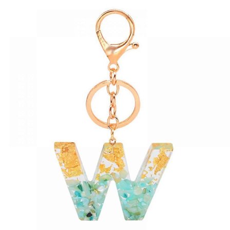 Damska stora bokstavsnyckelringar med tofsar, bokstavsnyckelring charm, nyckelkedja, väska charm tillbehör
