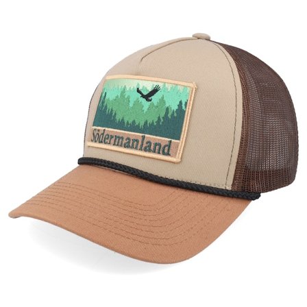 Wild Spirit - Beige trucker Caps - Swedish Södermanland Landscape Khaki/Brown/Camel A-Frame Trucker @ Hatstore