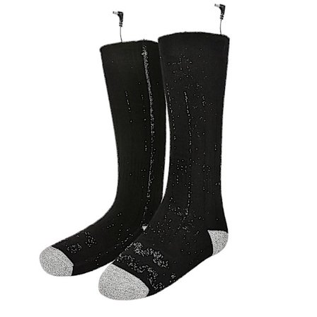 2 stk. 2200mAh Batterier Sokker Strøm 3-trins Justering Indikatorlampe USB Genopladelig Til Elektriske Varmesokker