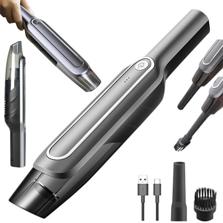 Portabel Bildammsugare Bärbar Trådlös Dammsugare för Bil