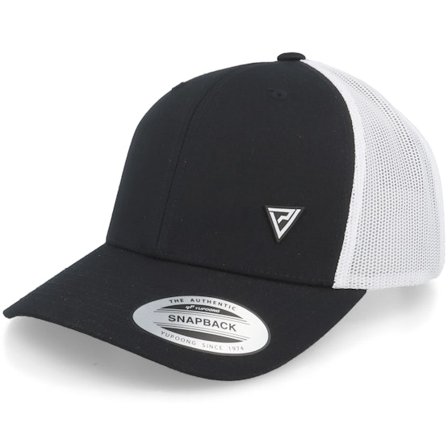 Padelville - Padel Headwear White Rubber Black/white Trucker Trucker Black Cap - @ Hatstore