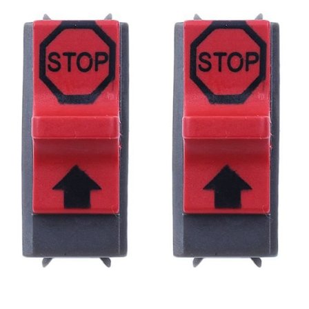 2st On/Off Kill Stop Switch Kit Kompatibel med Husqvarna 362 365 371 372 385 336 Motorsåg #503718201 Hg