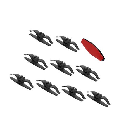 10-pak kabelholdere kabelclips til organiseret opladningskabel i ethvert miljø