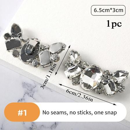 1 st. Bröllop DIY Avtagbar Charm Spänne Brud Kristall Skor Tillbehör Dekoration Klämma Kvinnor Högklackade Rhinestone Sko Spännen B-1