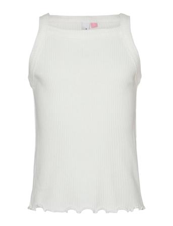 Vmlavender Sl Rib Top Jrs Girl T-shirts Sleeveless Hvit Vero Moda Girl*Betinget Tilbud
