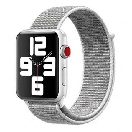 Apple Watch Grå Nylon Armband Sportloop Velcro Rem 42/44/45/49 grå
