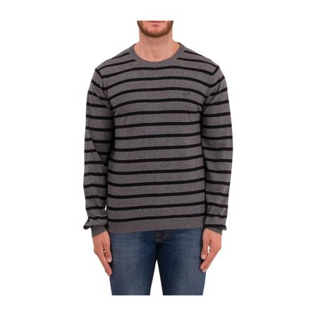 Sun68, Knitwear Grijs, Heren, Maat:L