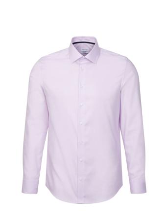 Cityhemden 1/1 Arm Skjorte Business Lilla Seidensticker*Betinget Tilbud