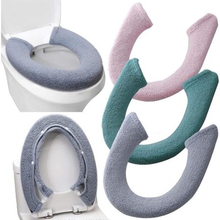 ING WC-istuimen päälliset, pehmeät, paksut, lämmitetyt WC-istuimen päälliset kylpyhuonekäyttöön, yleiskäyttöiset WC-istuimen päälliset, pestävät, 3 