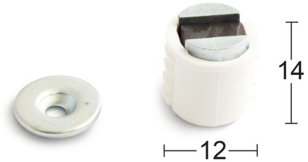 Habo 40691 Magnetlås vit, Larm & säkerhet