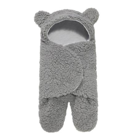 TG Mysig Babywrap med Öron - Grå - 0–3 månader
