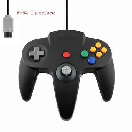 2-pak Klassisk Ledningsforbundet N64 Controller Retro Spil 64-bit Spil Controller Joystick