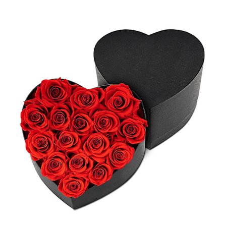 Evighedsblomst Hjerteformet Æske Konserverede Roser Kan Bevares i Mere End Et År Gave til Mor Kone Valentinsdag Mors Dag -GSLA ZD L