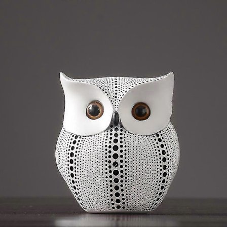 Ugle Statue Til Boligindretning Accenter Stue Kontor Soveværelse Køkken Vaskeri Hus Lejlighed Kollegium Bar, Dekoration Til Hylde Bordindretning, Bff 