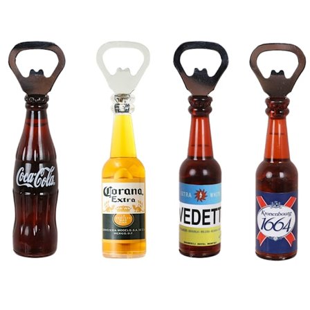 4-pakkaus Pullonavaaja Jääkaappimagneetti Olut Cola Pullon Muoto