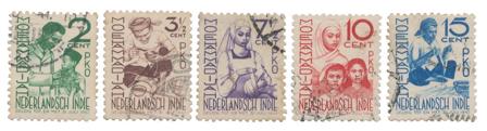 Hollandsk Ostindien 1941 - NVPH 293-297 - Stemplet