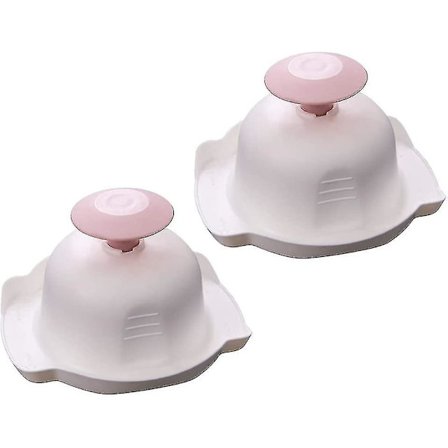 2 stk. Plast Anti-kutt Håndvakter Fingerbeskyttere Mandolin Skjærer Rivjern Mattrygghetsholder