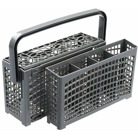 Bestickkorg för diskmaskinen Mått 23x 8,5 & 4,5x 13,5cm Diskmaskinskorg med innovativ 2 i 1-lösning. Sköljkorg för diskmaskin