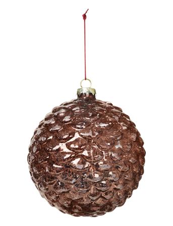 Deko Kugle 'C Home Decoration Christmas Decoration Christmas Baubles & Tree Accessories Brun Broste Copenhagen