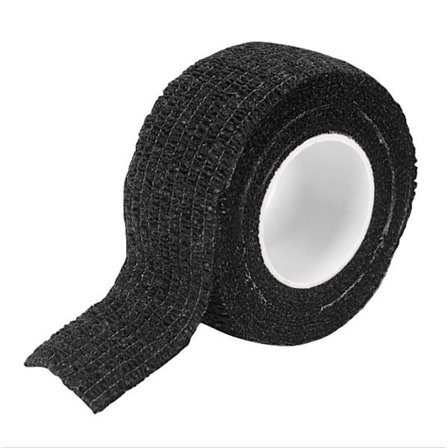 Guitar Finger Protectors, Anti-Pain Finger Wraps for Guitar Players Black 2.5 cm