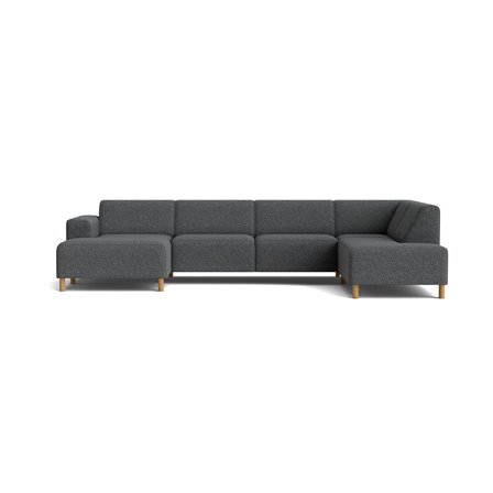 Seam U-sofa, venstrevendt - Puente Grå/blå - 344x206x78 - Sofa, u-sofa