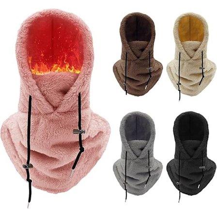 Naisten Balaklava 2024 Termokasvo- ja Kaulanpeite Fleecepäinen Talvihuppu Hiihto Moottoripyöräpyöräily Rento Tuulenpitävä Lumi Pää W