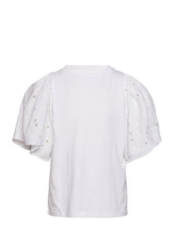 Ritza Blouses & Tunics Short-sleeved Hvit Molo*Betinget Tilbud