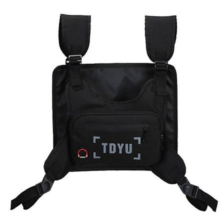 Hip-hop Tactical Waistpack Outdoor Sports Reflekterende Brysttaske Arbejdstøj Rygsæk