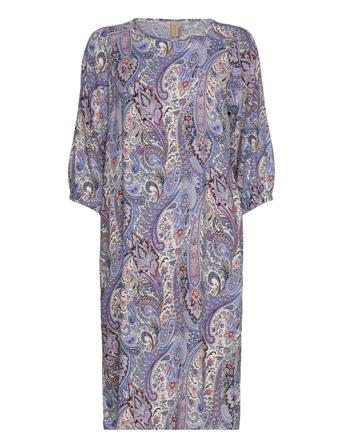 Sc-Kie Knelang Kjole Blå Soyaconcept*Betinget Tilbud