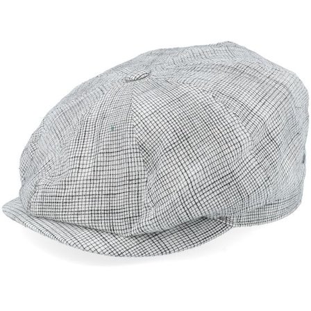 Bailey - Vit flatcap Keps - Conall White Flat Cap @ Hatstore