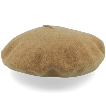 Kangol - Beis beret Sombrero - Kg Modelaine Camel Beret @ Hatstore