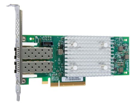 Lenovo ThinkSystem QLogic QLE2742 - vertbussadapter - PCIe 3.0 x8 - 32Gb Fibre Channel SFP+ x 2