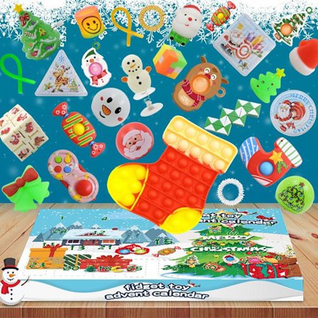 Julkalender med Blind Box - Barnens Avkopplande Leksaker, Knyck-Kul, Julgåva i Blind Box