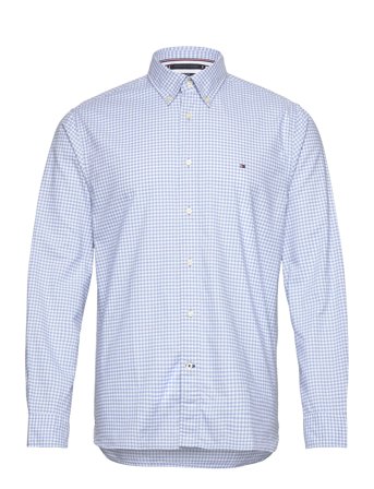 1985 Oxford Gingham Rf Shirt Skjorte Uformell Blå Tommy Hilfiger*Betinget Tilbud