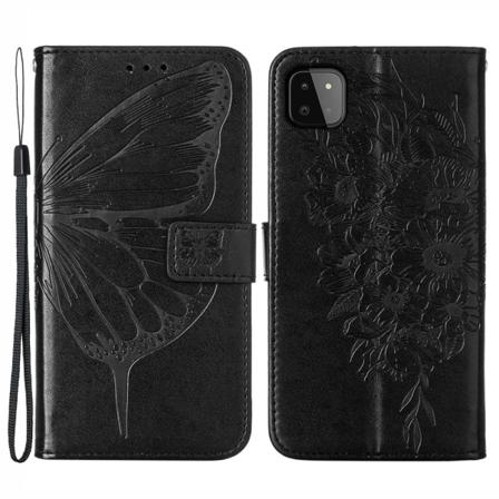 Samsung Galaxy A22 5g - Butterfly Plånboksfodral - Svart Svart